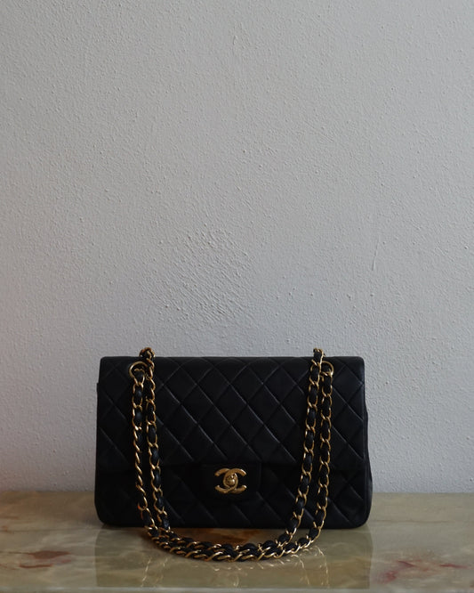 Pre-Loved Chanel Black Medium Classic Flap
