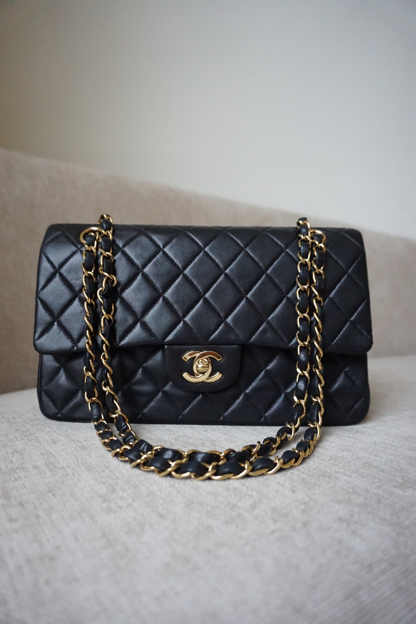 Pre-Loved Chanel Black Medium Classic Flap