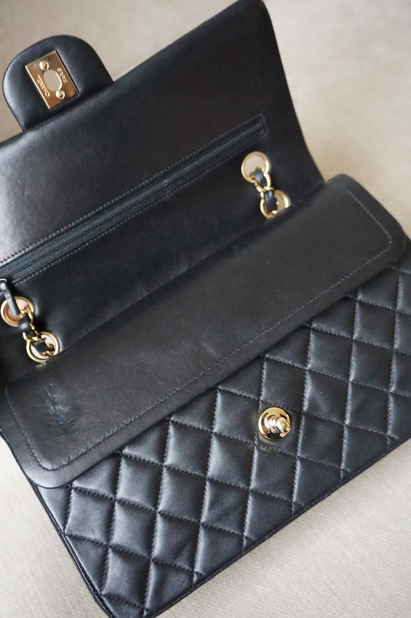 Pre-Loved Chanel Black Medium Classic Flap