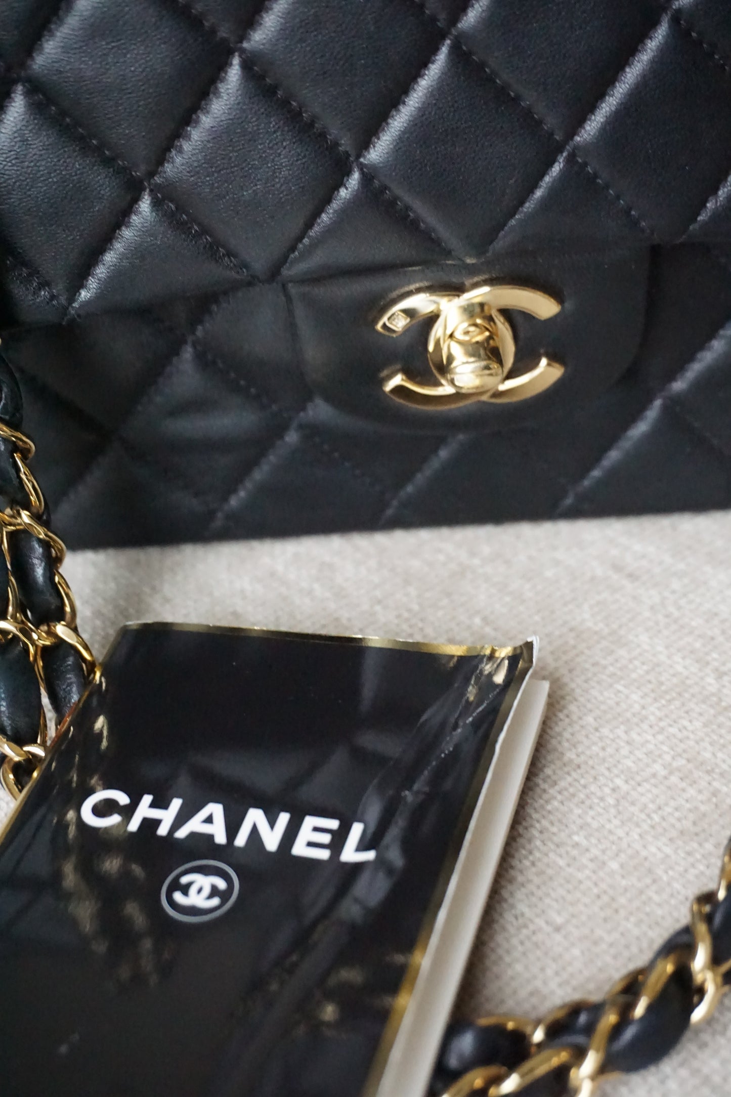 Pre-Loved Chanel Black Medium Classic Flap