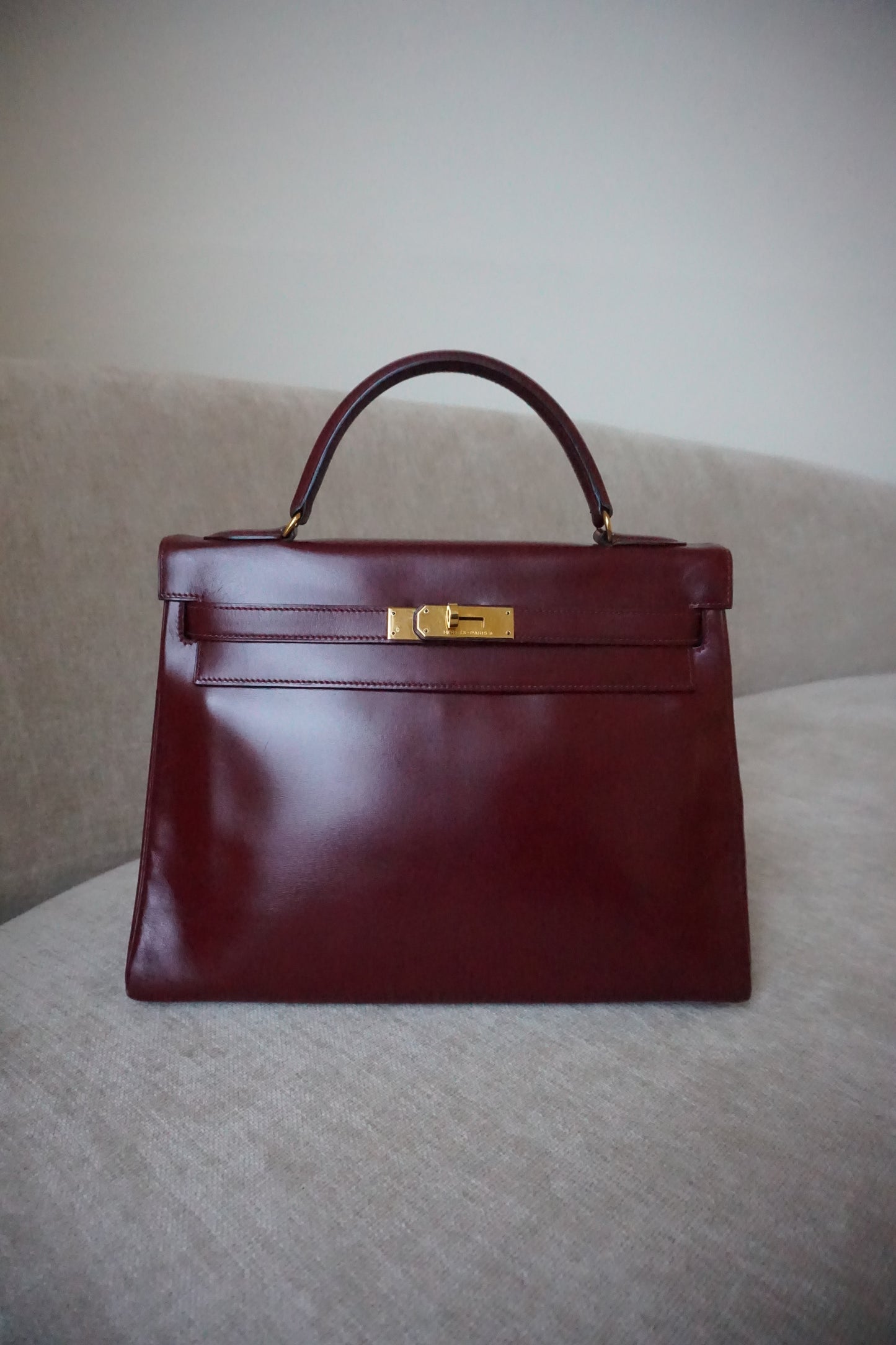 Pre-Loved Kelly 32 Rouge H Box