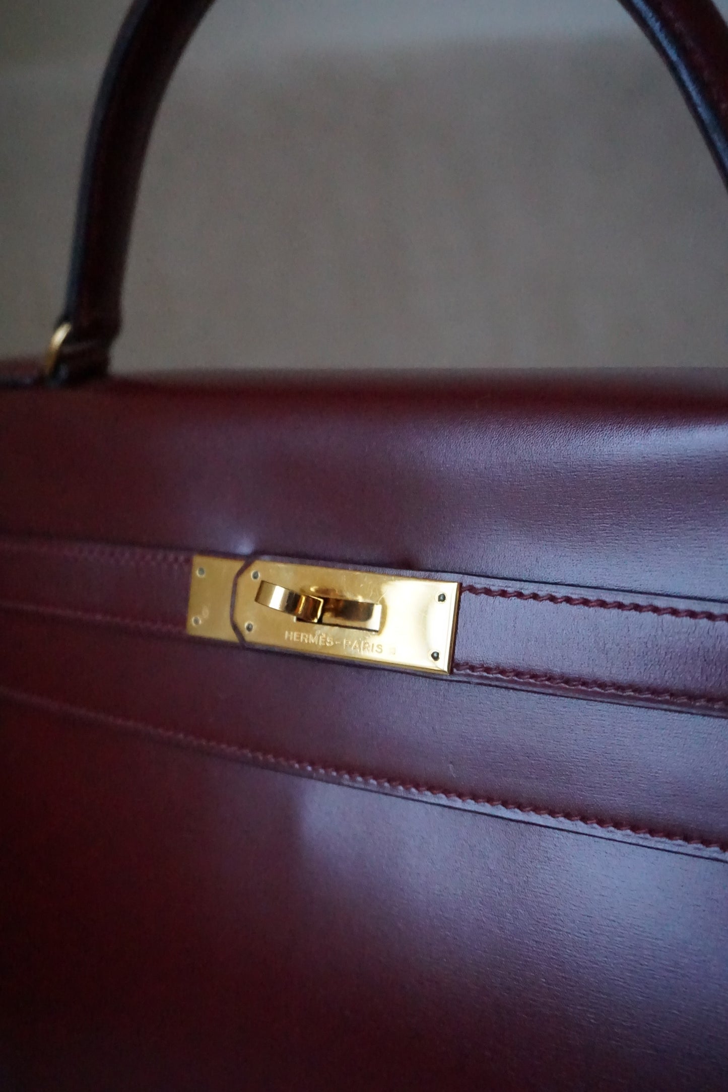 Pre-Loved Kelly 32 Rouge H Box