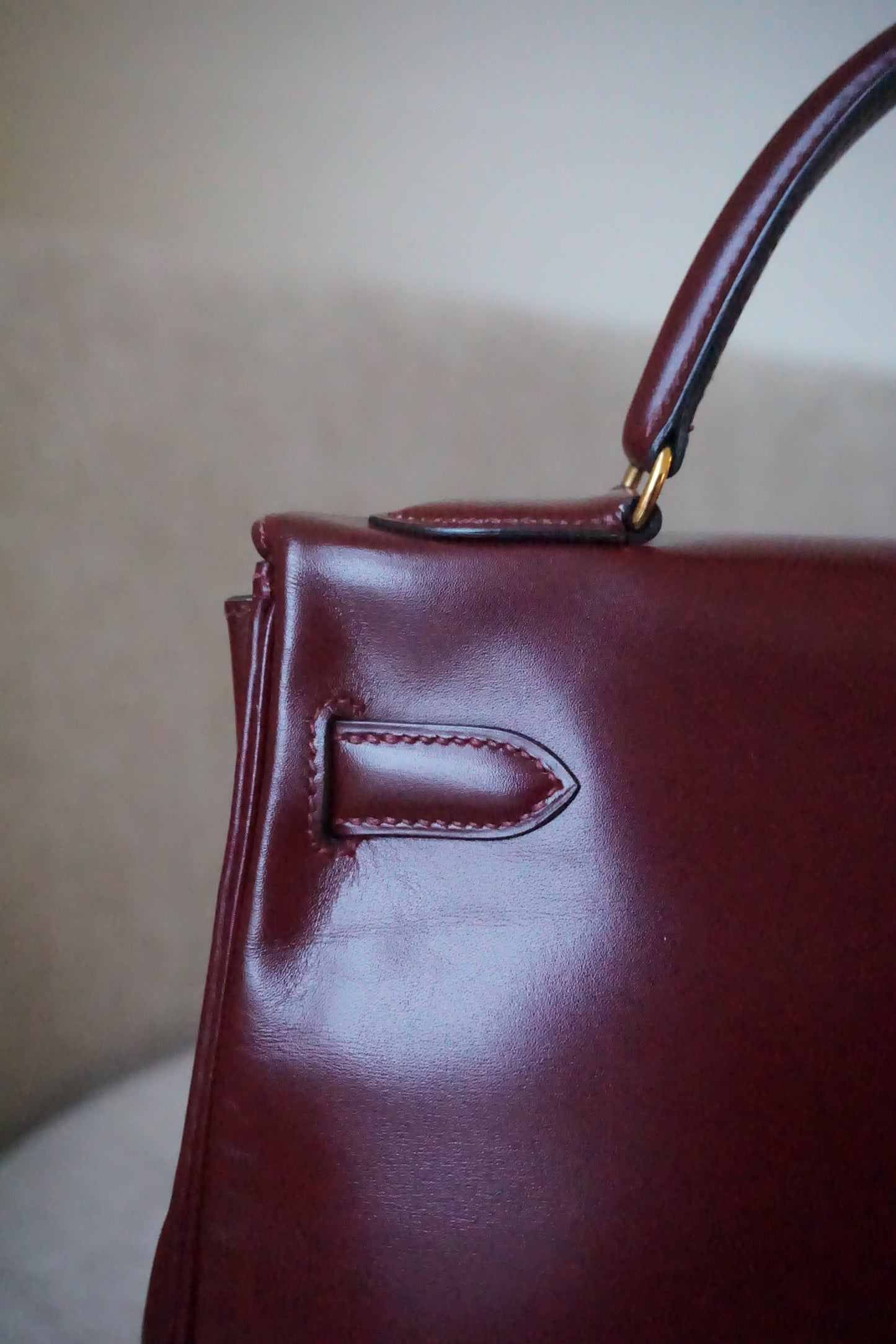Pre-Loved Kelly 32 Rouge H Box