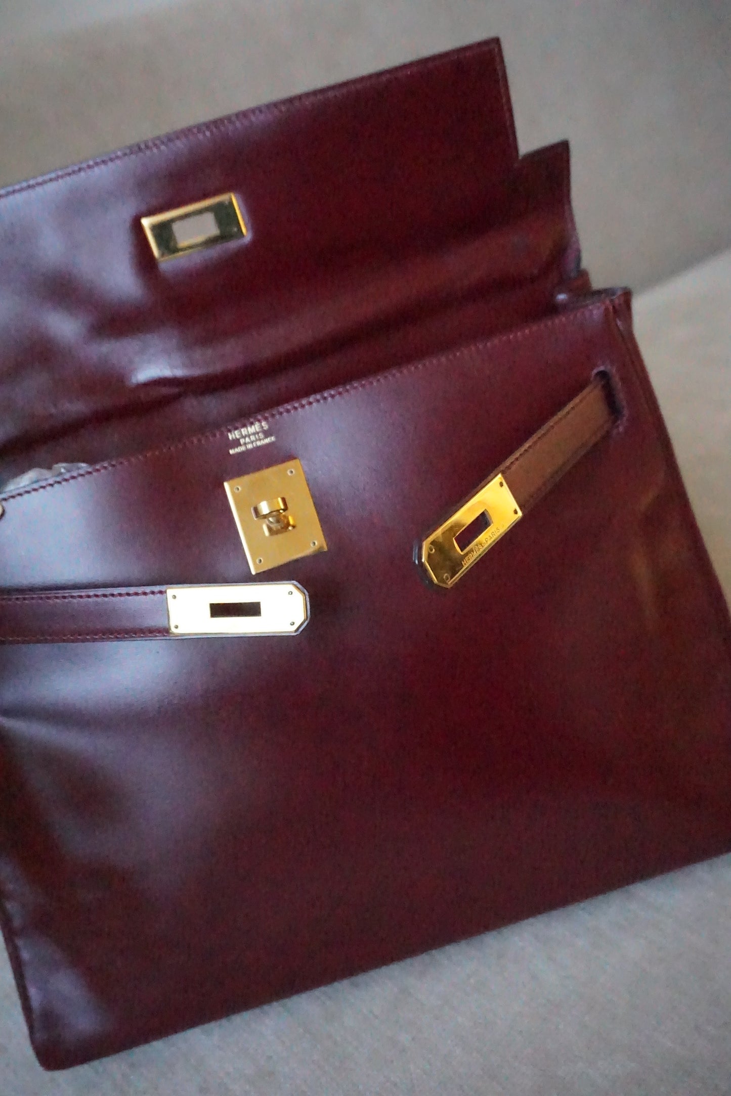 Pre-Loved Kelly 32 Rouge H Box