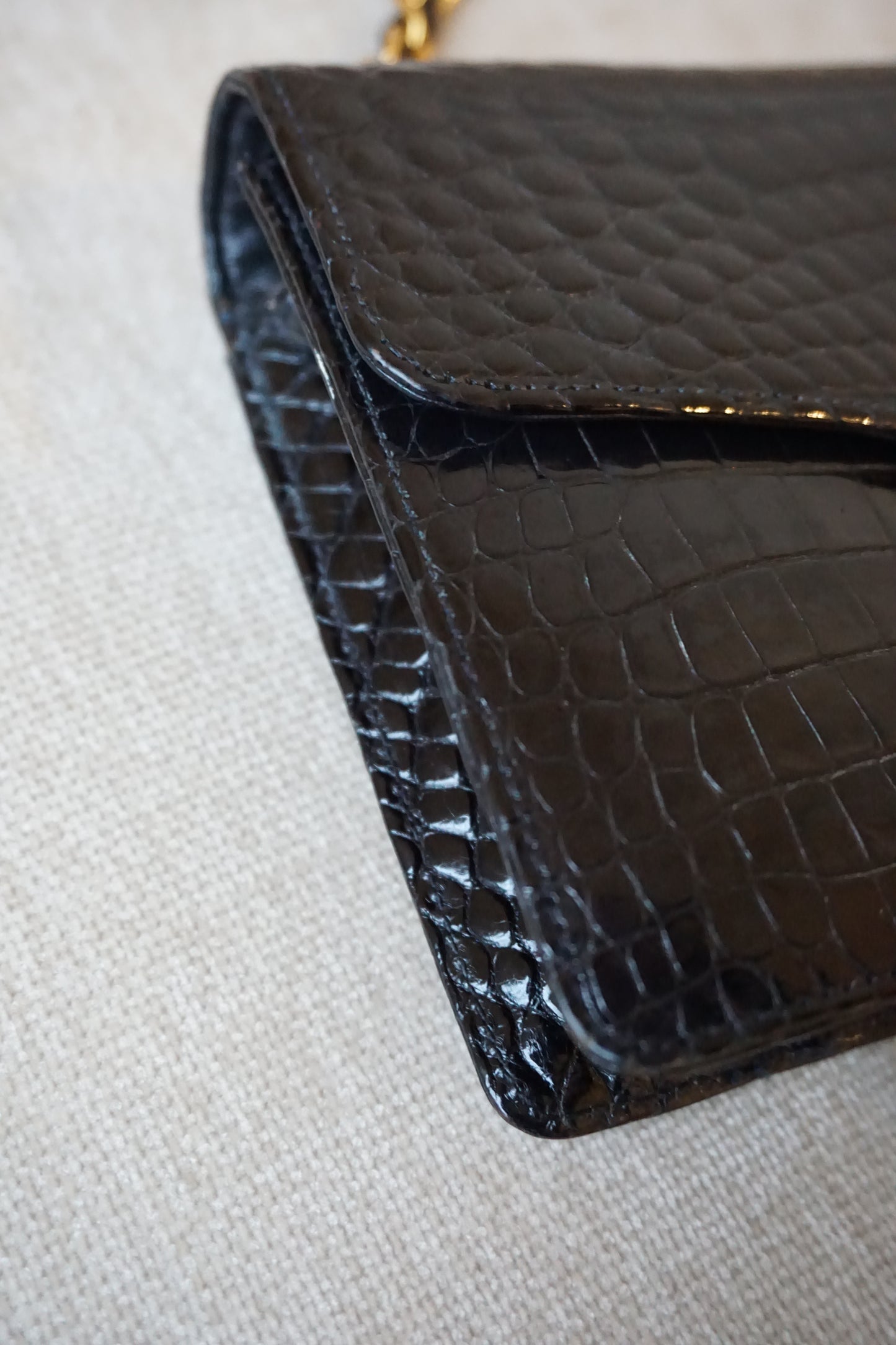 Pre-Loved Chanel Croc Mini Flap
