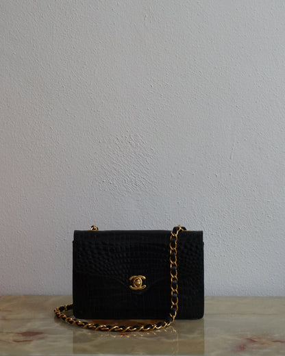 Pre-Loved Chanel Croc Mini Flap