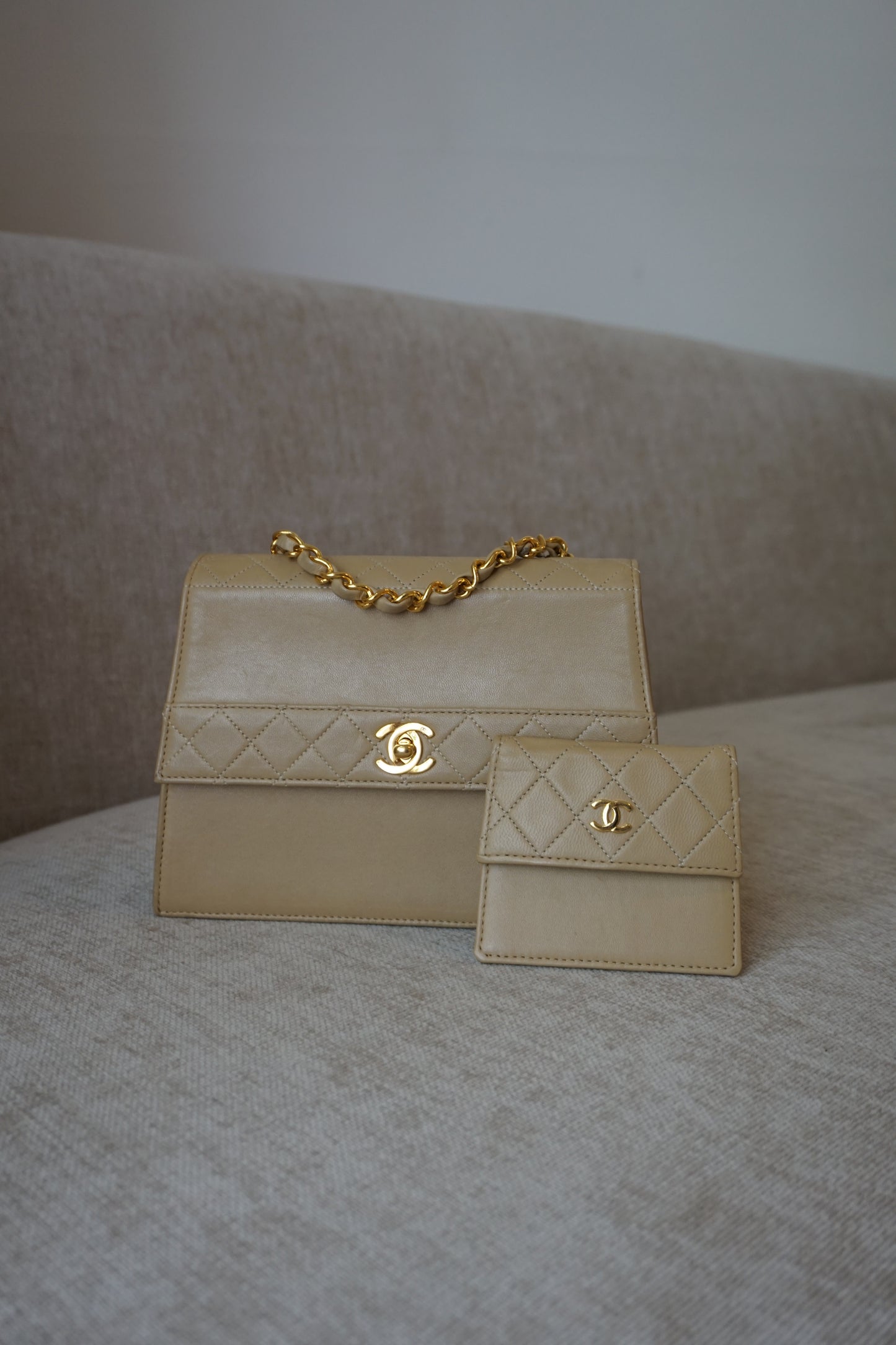 Pre-Loved Chanel Trapezoid Bag w/Wallet