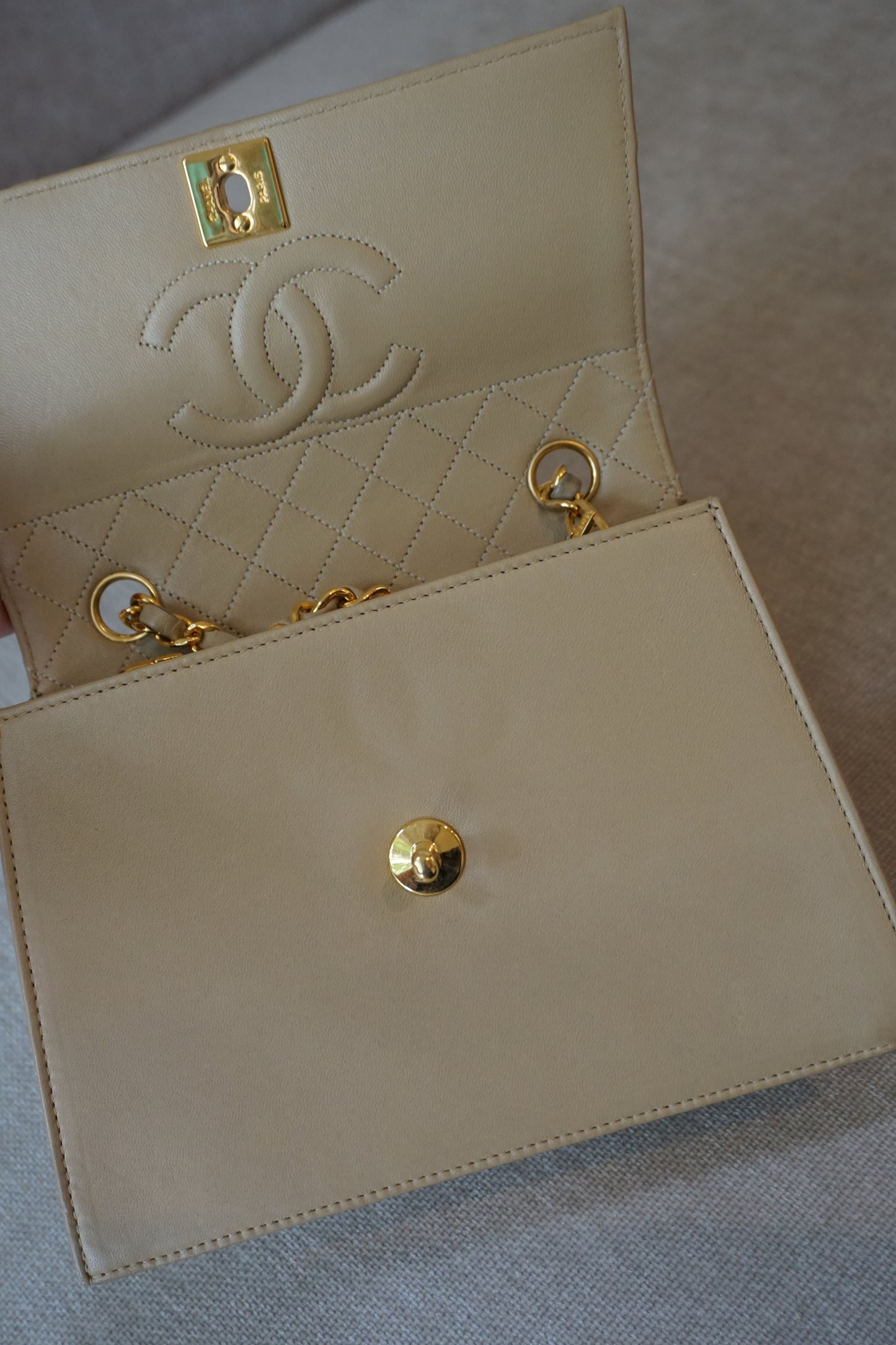 Pre-Loved Chanel Trapezoid Bag w/Wallet