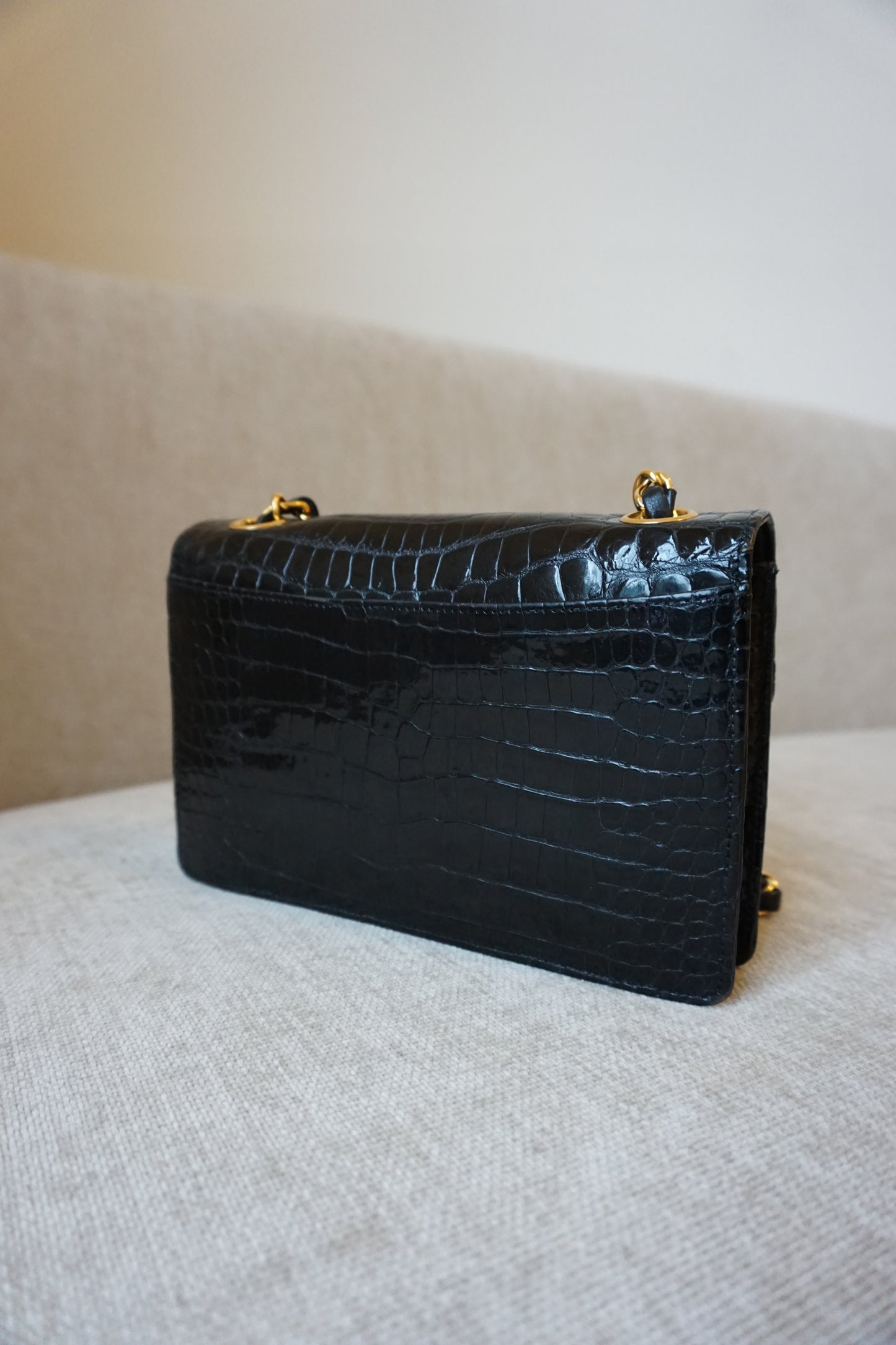 Pre-Loved Chanel Croc Mini Flap