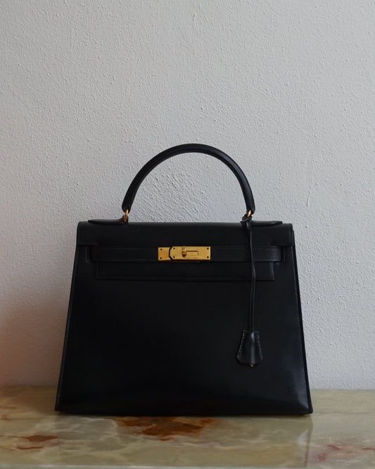 Pre-Loved Hermès Kelly 28 Black Box