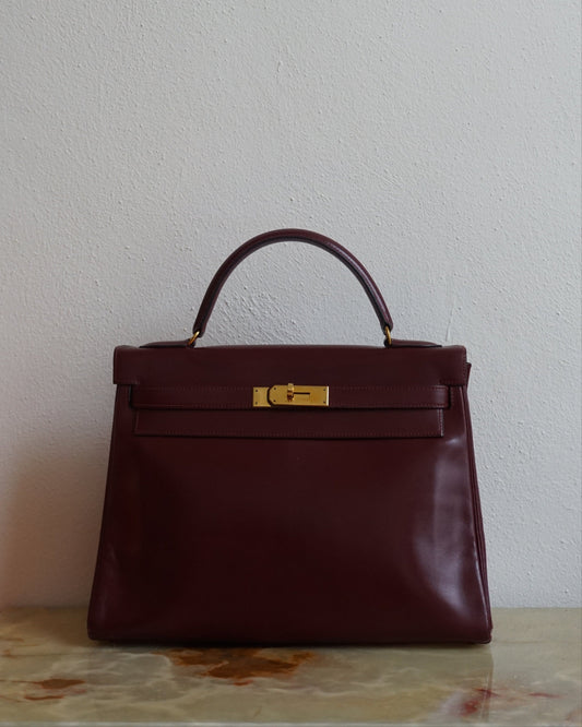 Pre-Loved Kelly 32 Rouge H Box